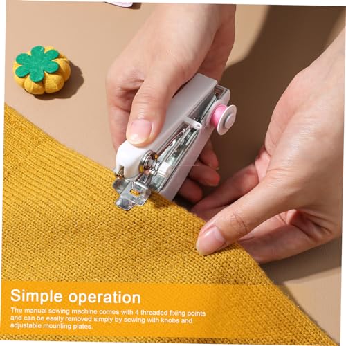VILLCASE Handnaaimachine Herstelmachine Professioneel Naaigereedschap Handig Riool Mini-naaimachine Naaimachine Voor Thuis Hand Riool Handleiding Plastic Verpakking Handmatige Naaimachine - Image 3