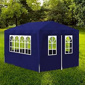 vidaXL Partytent met 4 Wanden 3×4 m Blauw Party Feest Tent Feesttent Tuintent