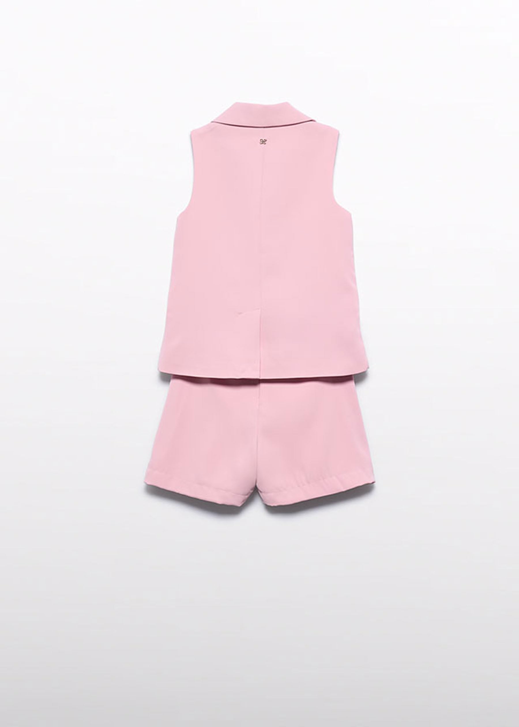 ABEL & Lula Traje Bermuda Crepe para niña Rosa