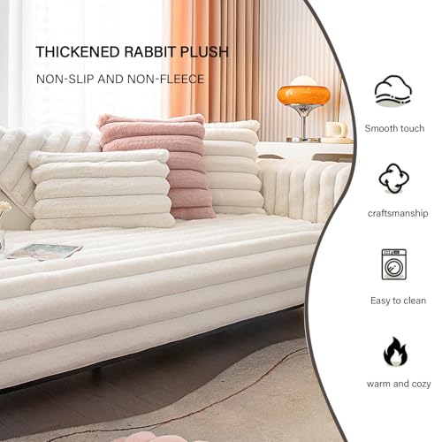 Housse de canapé de salon en peluche épaisse de qualité supérieure - 7