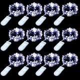 XINKAITE 12 PCS Led String Lights - Fairy String Lights Battery Operated 7.2ft/20 LEDs Firefly Light