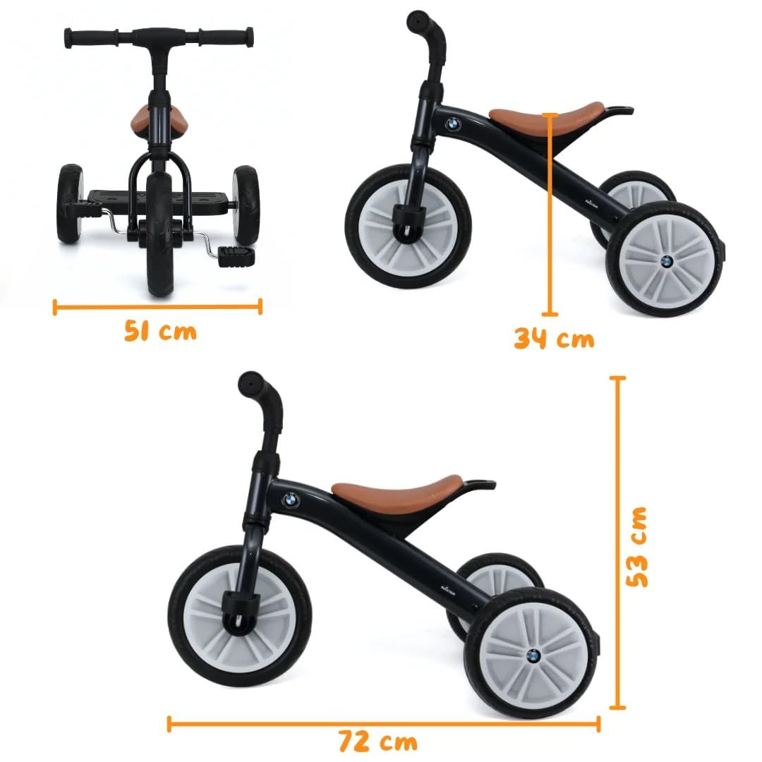 BMW - Triciclo Infantil (3 a 6 años) - Tres Ruedas Estables - Gris