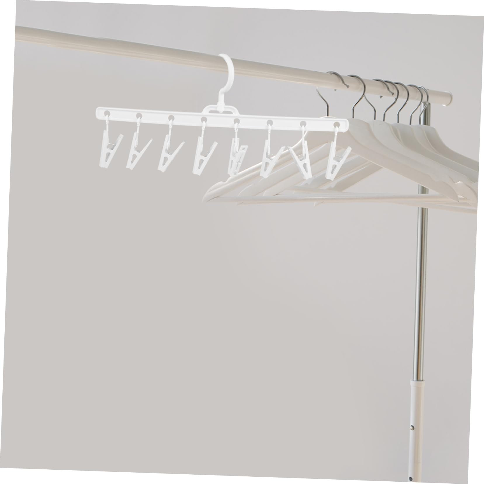 MAGICLULU 4piezas Organizador De Sombreros Multifuncional Colgador De Clips Soporte De Almacenamiento Para Bufandas y Accesorios Para Armarios
