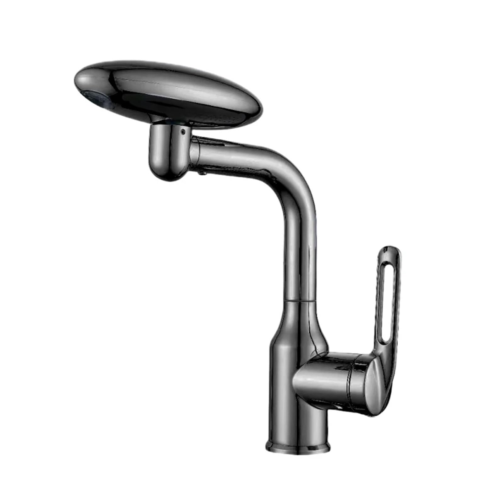 Grifo de lavabo para baño con agua fría y caliente, cascada relajante y giro 360°