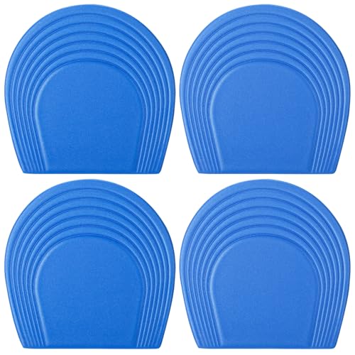 Fiwochic 4 Pcs Horse Hoof Boots Pads EVA Breathable Hoof Packing Comfortable Cushiony Pads for Horses Foot Boots 15 mm Thicknesses