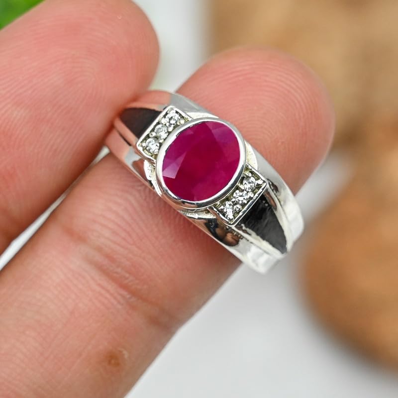 Ring 925 Sterling Silver Statement Ring Men Women Stone Band Ring All Size Christmas Day Girft Rings Handmade Jewelry JSR-1166AA