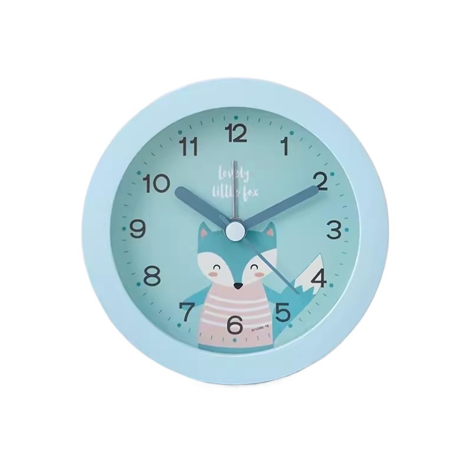 BMKGODN alarm clock， Alarm Clocks Silent Sweep Seconds Nap Timer Cartoon Small with Light Without Ticking Loud(Blue)