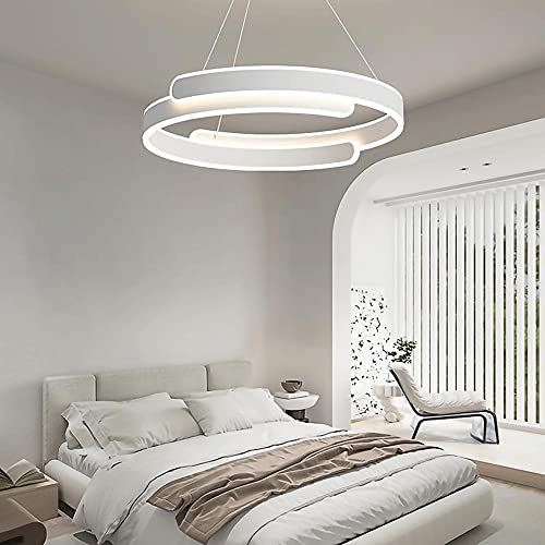Lustre LED rond blanc pour en finir avec les pièces sombres et mal éclairées