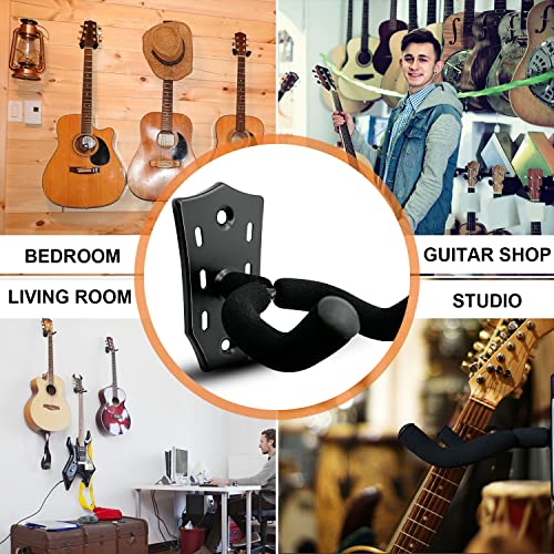 MOYACA Lot de 2 supports muraux en métal pour guitare avec vis, support de guitare avec éponge de protection, support de… - Les Beatles, Paul McCartney, John Lennon, RIngo Starr, George Harrison MOYACA Lot de 2 supports muraux en métal pour guitare avec vis, support de guitare avec éponge de protection, support de… – Image 8
