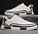 Men's Striped Color Block Skateboard Shoes Lace Up Breathable Outdoor Walking Wandering Street Jogging All Seasons (Milan,12)