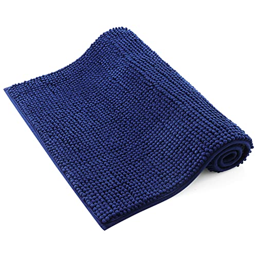 smiry Non Slip Chenille Bath Mat, Extra Soft Bathroom Mat