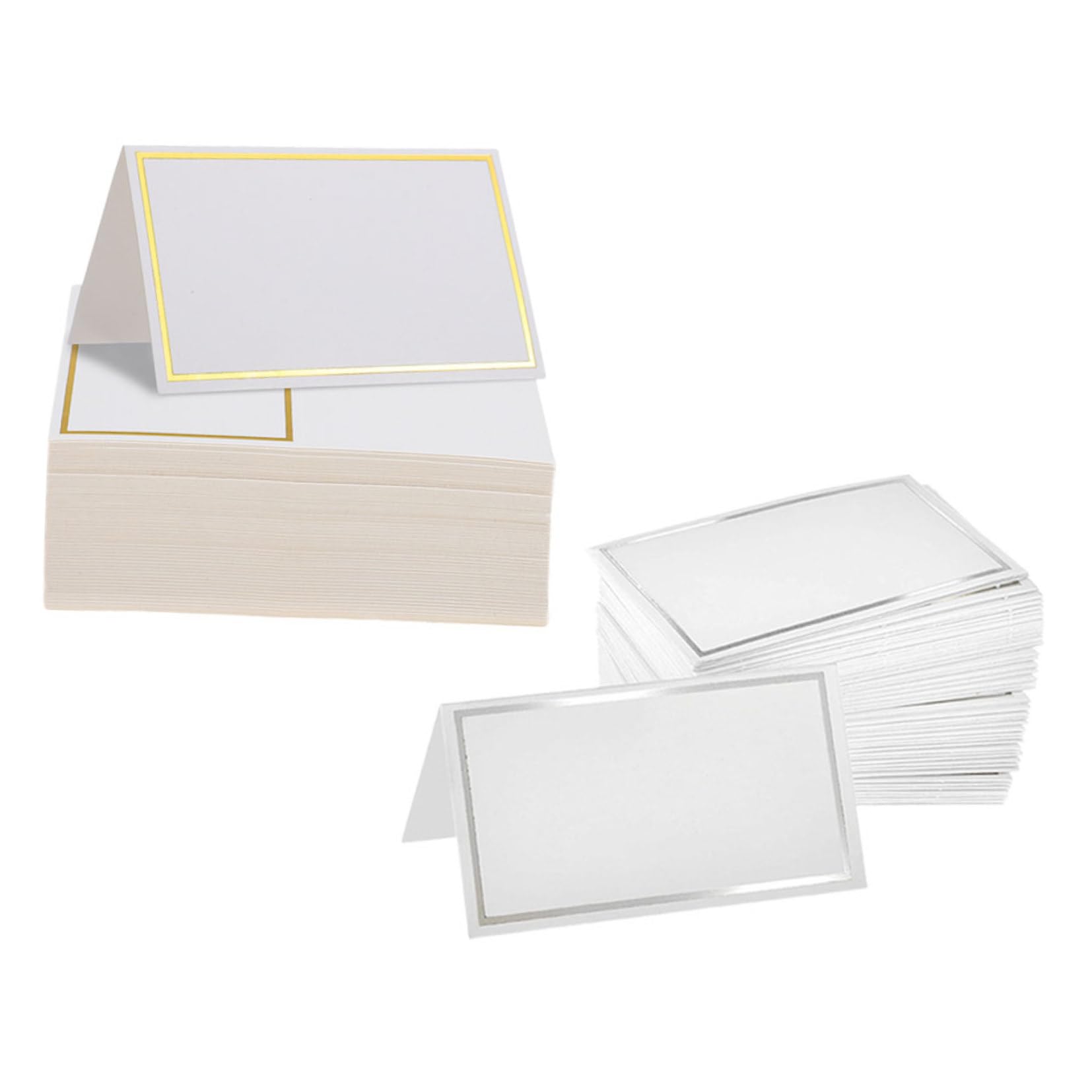 200 Tischkarten Gefaltet Namenskärtchen für Hochzeiten aus Hautfreundlichem Material Rustikal Elegant für Bankette Partys Sitzordnung