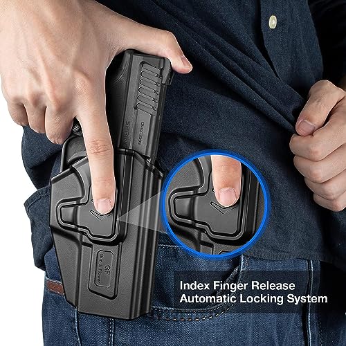 Image of G&F Compact Version Universal Adjustable Holster Small to Big Size Pistol Fit