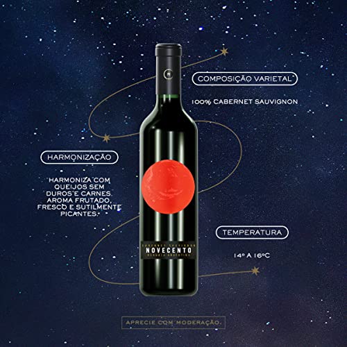 Novecento Vinho Tinto Cabernet Sauvignon Argentino Garrafa 750 Ml