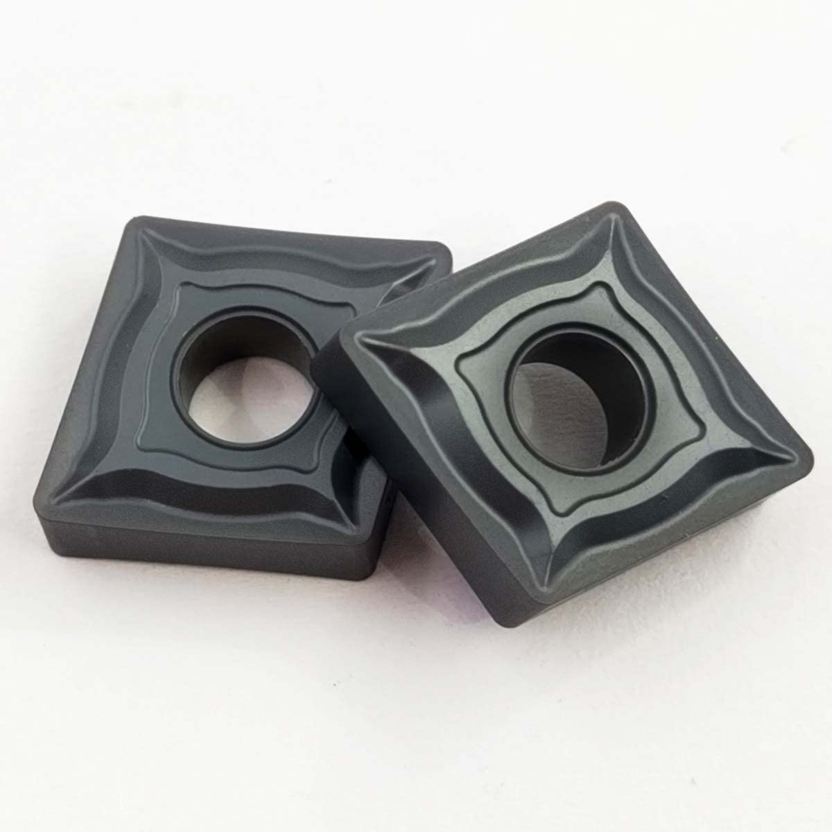 GBJ CNMG120408-EF 202 CNMG432 10pcs Carbide Turning Inserts Excircle TICN + AL2O3 Coating Lathe Carbide Inserts for Finishing and Semi-Finishing on Steel, Stainless Iron