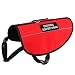 Plutus Pet Service Dog Vest with 2 Free Removable Embroidery "EMOTION SUPPORT ANIMAL" Patches,Red,XS,Girth 14-18"