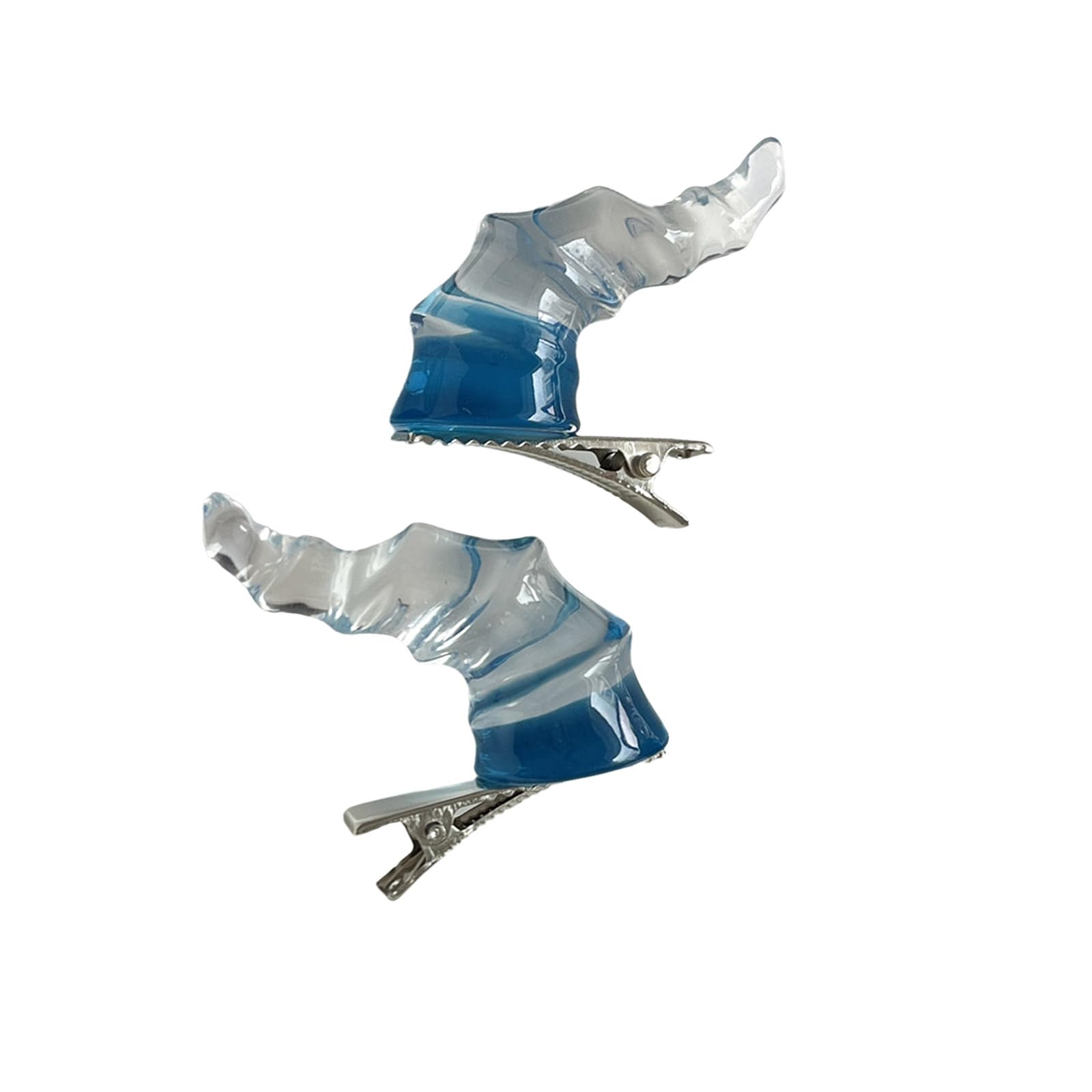 MICFENY 1 Pair Resin Devil Horn Hair Clip Nonslip Design Lightweight Costume Accessories For Women Girls