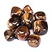 Bingcute Brazilian Tumbled Polished Natural Tiger Eye Stones 1/2 Ib for Wicca, Reiki, and Energy Crystal Healing (Brown Tiger)