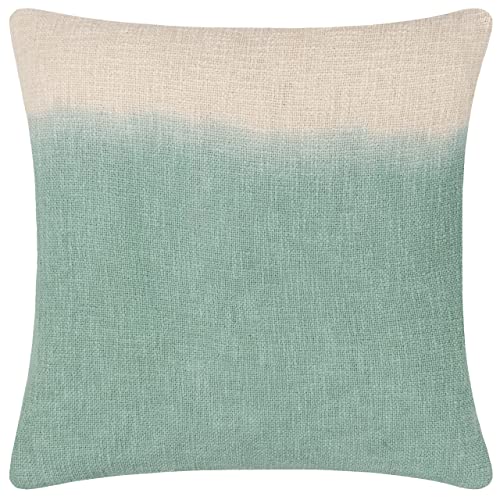 furn. Mizu Square Polyester Filled Cushion, Eucalyptus, 50 x 50cm