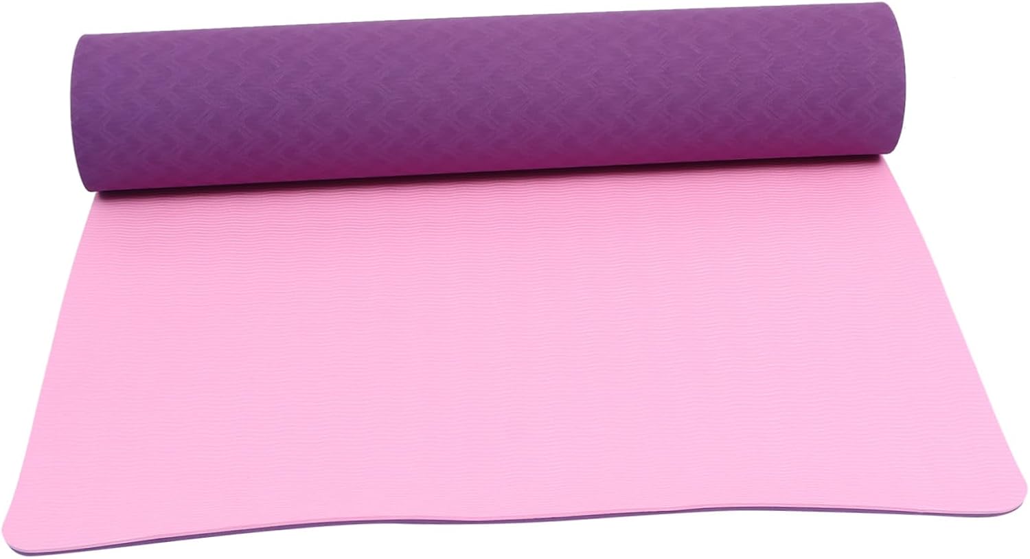 Odorless Tpe Yoga Mat with Anti-slip Texture Workout Mat for Yoga Aerobics and Floor Exercise Non-skid Fitness Pad for Men and Women