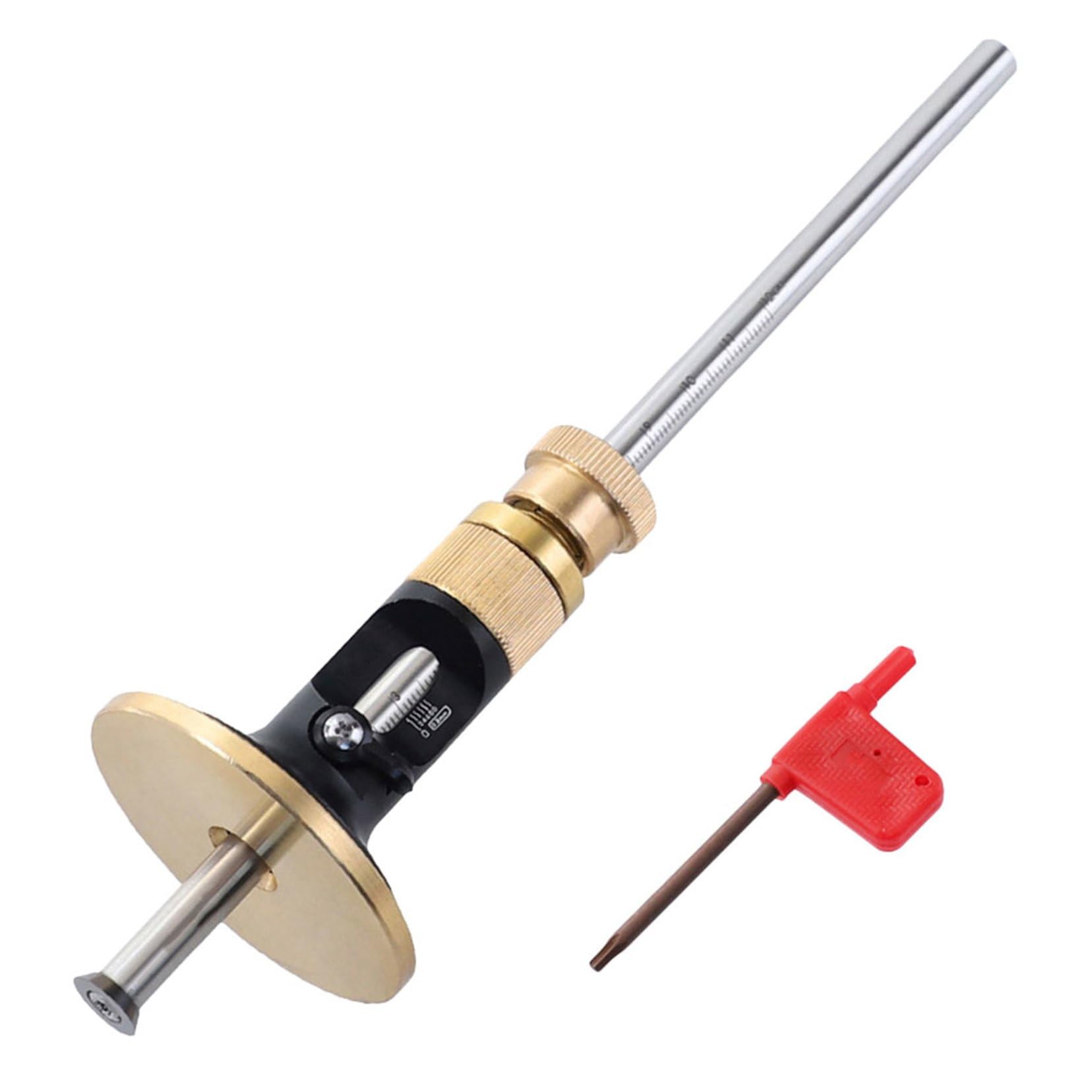 Calibre de charpentier 22 cm aluminium outil marquage lignes parallèles
