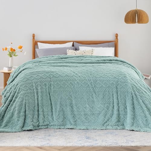 BEDSURE Kuscheldecke 220x240 Decke Sofa - Wohndecke Strickdecke...