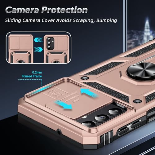 Coque Galaxy A13 antichoc de qualité militaire avec anneau - 3
