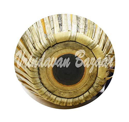 Vrindavan Bazaar 1 PC Khol Clay Mridangam (Yellow)