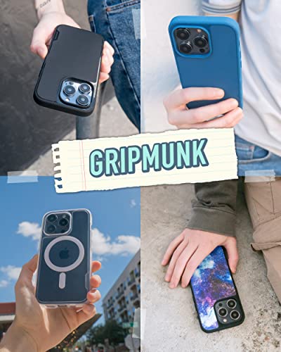 Image of Smartish iPhone 14 Pro Slim Case - Gripmunk Compatible with MagSafe [Lightweight + Protective] Thin Grip Cover - Nothin' to Hide