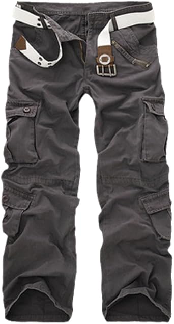 Wjnvfioo Autumn Men Cargo Pants Camo Trousers for Man Pocket Tooling Pants