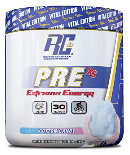 Ronnie Coleman Signature Series Pre XS Extreme Energy Pre Workout, Cotton Candy, 8