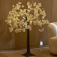Hairui Beleuchteter Weiße Kirschblütenbaum, batteriebetrieben, 120 cm, 180 LED, künstlicher Baum für Hochzeit, Party, Sommer, Weihnachten, Heimdekoration