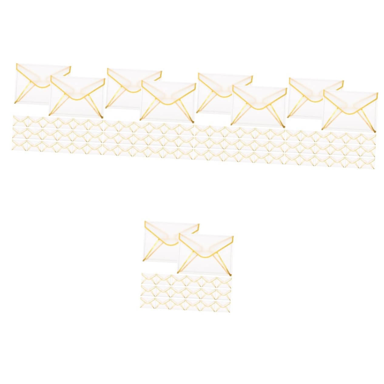 DOITOOL Sobres Transparentes Vintage Para Invitaciones Y Elegante Para Bodas Y Diseño Único Y Decorativo 20 Piezas X 5