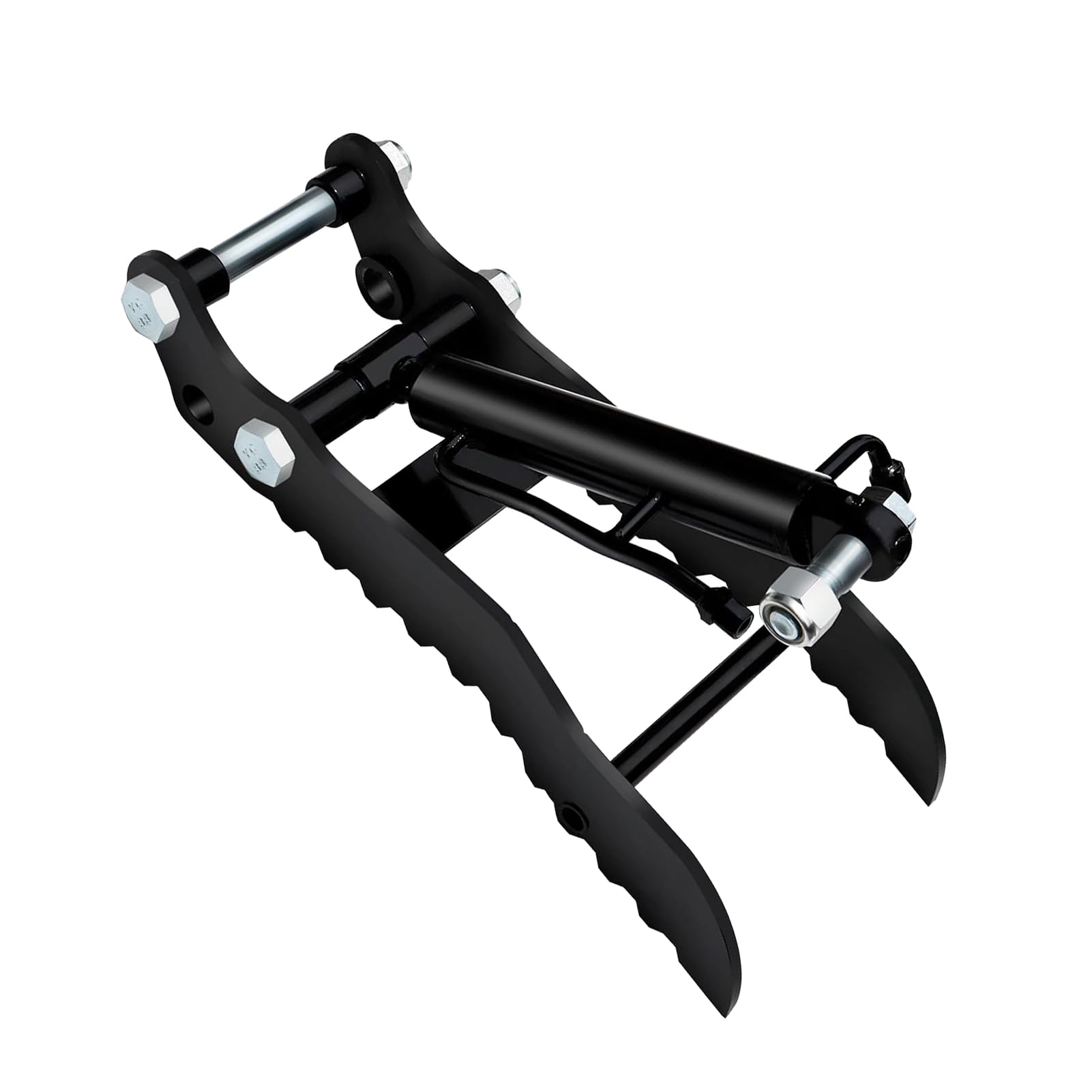 KIMISS Clamp/Holder Hidráulico para Pulgar de Miniexcavadora de Alta Eficiencia con Construcción Robusta de Acero Mn - Clamp/Holder Hidráulico para Pulgar de un Orificio con 2 Mangueras M14
