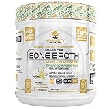 Bone Broth Vanilla Protein Powder + Prebiotics 544.94g, 22 Servings - Natural & Pure | Paleo & Keto Friendly | Gluten Free, Low Carb & Non GMO Grass Fed Pasture Raised Bovine - Premium Gut Health