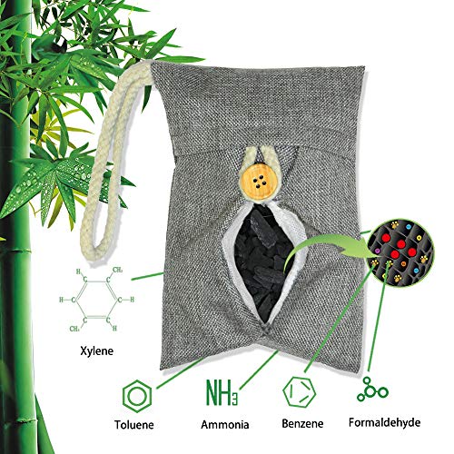 wyewye Activated Bamboo Charcoal Bags for Car Closet Shoe Home Basement 15Packs×100g - Thumbnail 7