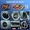 Car Air Fresheners Set, 12PCS Air Fresheners Vent Clips Record Player Fresheners Album Cover Air Freshener Car Decoration Accessories for Women Music Fans Gift #3
