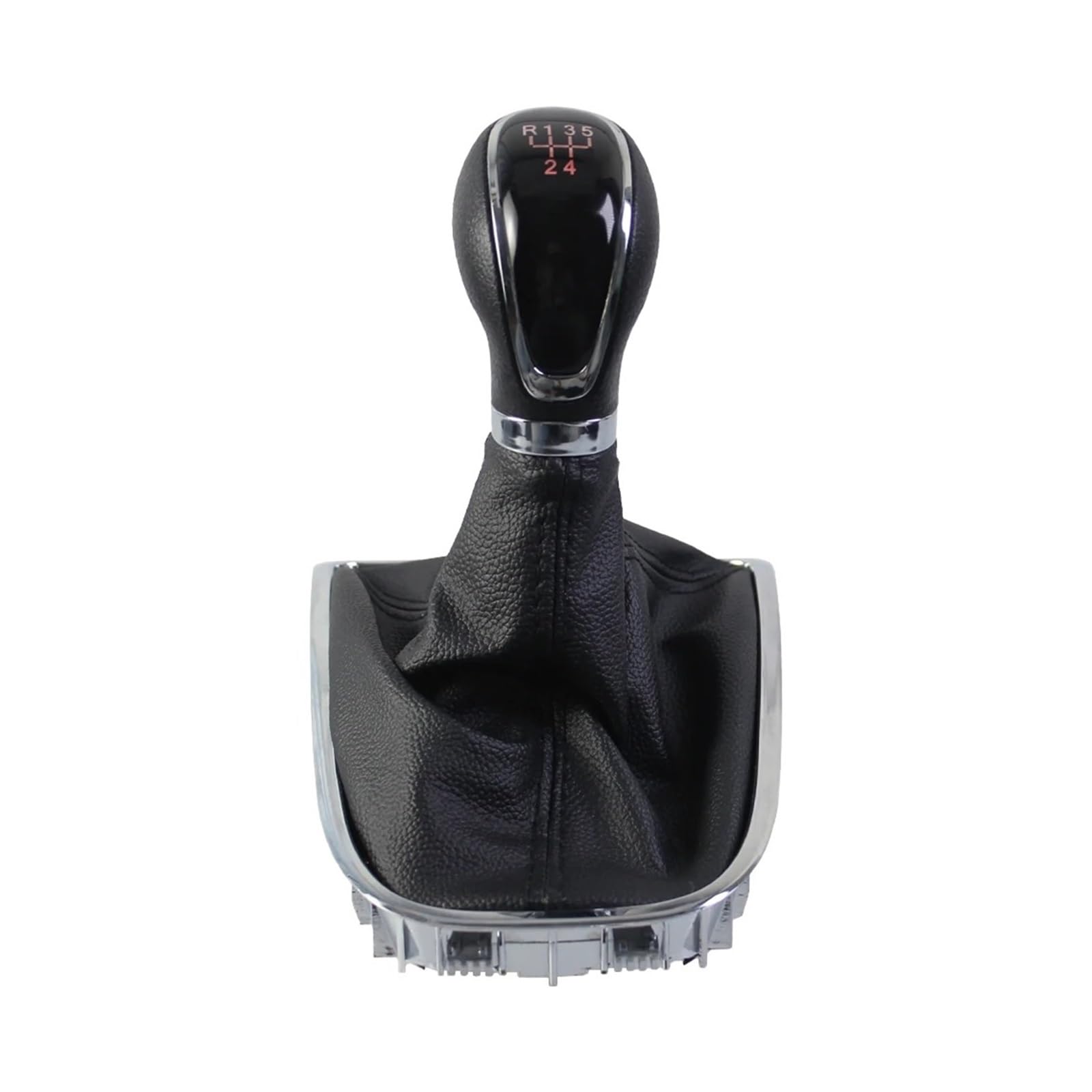 Qmtvfsrh Black 5 Speed Car Gear Shift Knob Manual 5/6 Speed Gear Shift Knob Boot Gaiter Oe 55565904 For Buick For Excelle Gt Xt For Opel For Astra 2009-2014(Black 5 Speed)