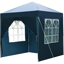 Blue 2m x 2m Garden Pop Up Gazebo Party Tent Wedding Awning Canopy,Outdoor Event Tent,Canopy Outdoor Tents for Parties, Outside, Commercial Canopy Tents for Parties Camping Commercial Event Gazebo