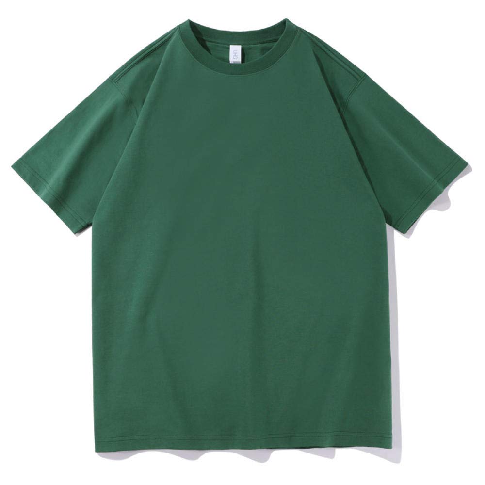 T-shirt męski 230 g, ciężki, bawełniany, luźny, na lato, okrągły dekolt, masywny kolor, 6 sztuk, 28, XXL