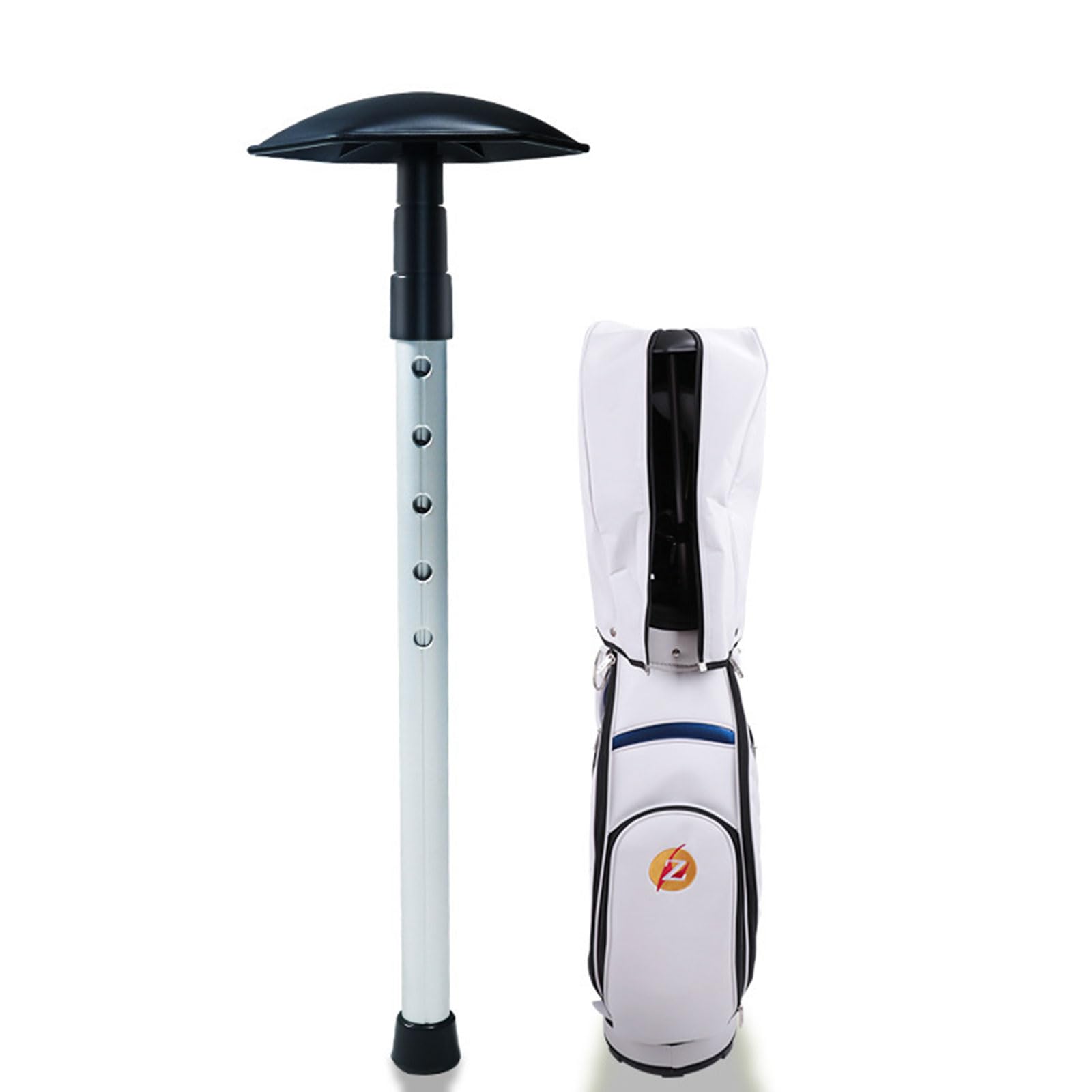 BDHI 1pc Golf Travel Bag Support Rod, Aluminum, Adjustable 4 Section Telescoping, Black - Image 3