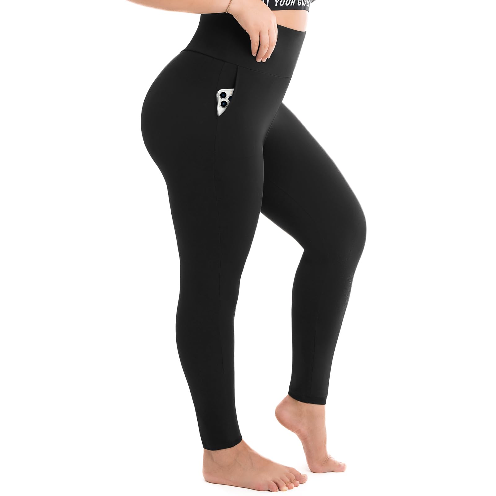 Women's Plus Size Leggings with Pockets