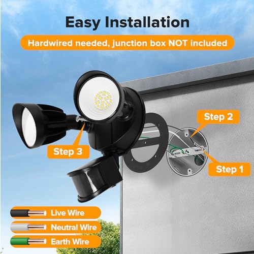Motion Sensor Security Lights Wireless