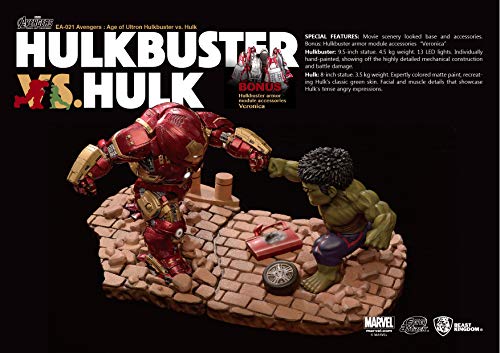 Beast Kingdom Egg Attack021 Hulkbuster Vs Hulk Avengers Age Of Ultron Action Figure Multicolor, 5" #TOP3