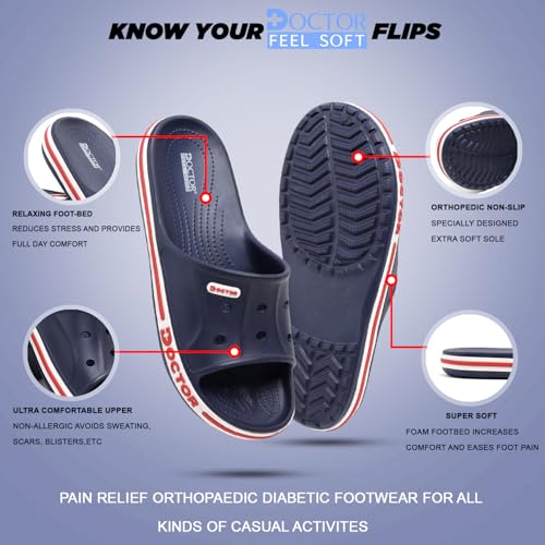Image of Men EVA Slide Slippers | Lightweight Anti-Slip Casual Slides | Breathable Comfort Sandals for Indoor Outdoor Everyday Wear Walking Slippers