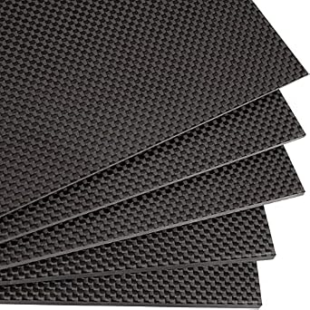 400X500X4.5MM Carbon Fiber Sheet 100% 3K Carbon Fiber Laminate Plate Plain Weave Panel Sheet 4.5MM ThicknessGlossy Surface