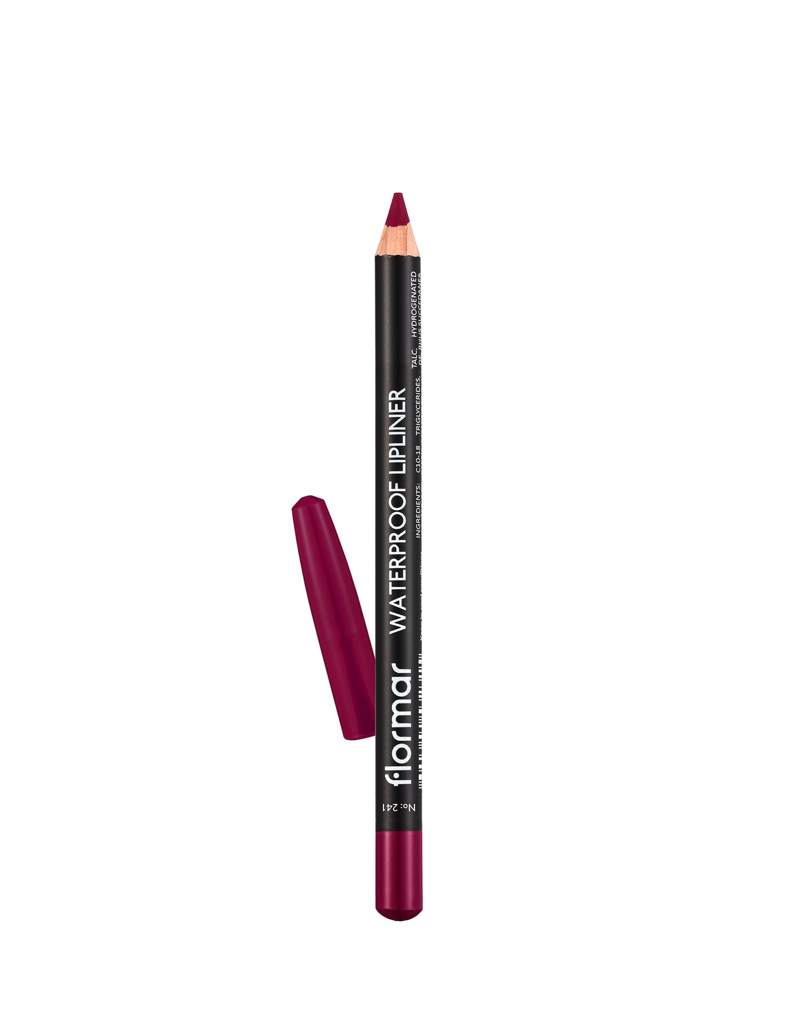 Flormar Yüksek Pigmentli & Mat Bitişli Suya Dayanıklı Dudak Kalemi 241 SOUR CHERRY