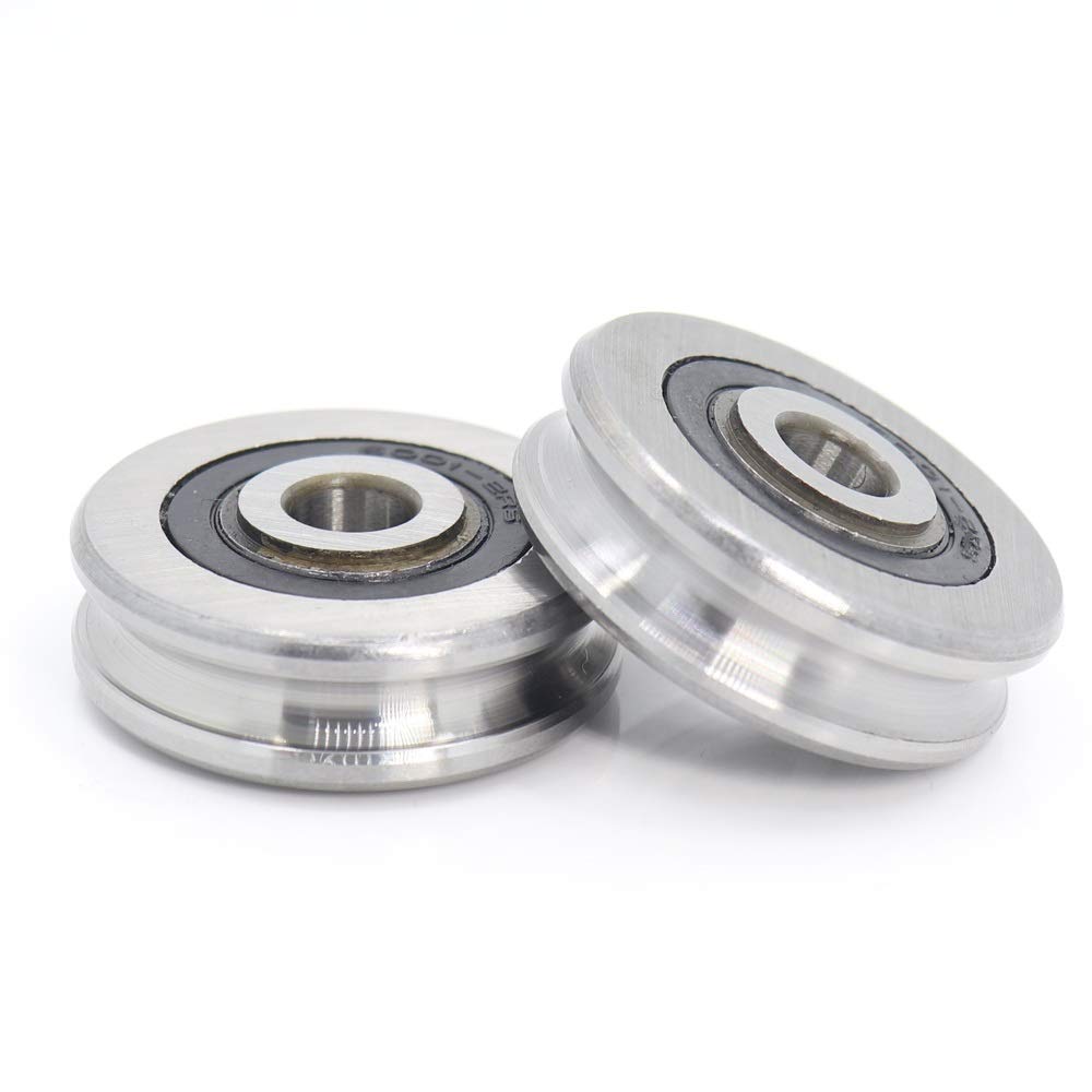 Roulement à rouleaux haute précision 8x37mm à bague extérieure en U pour mécanisme de marche lourde