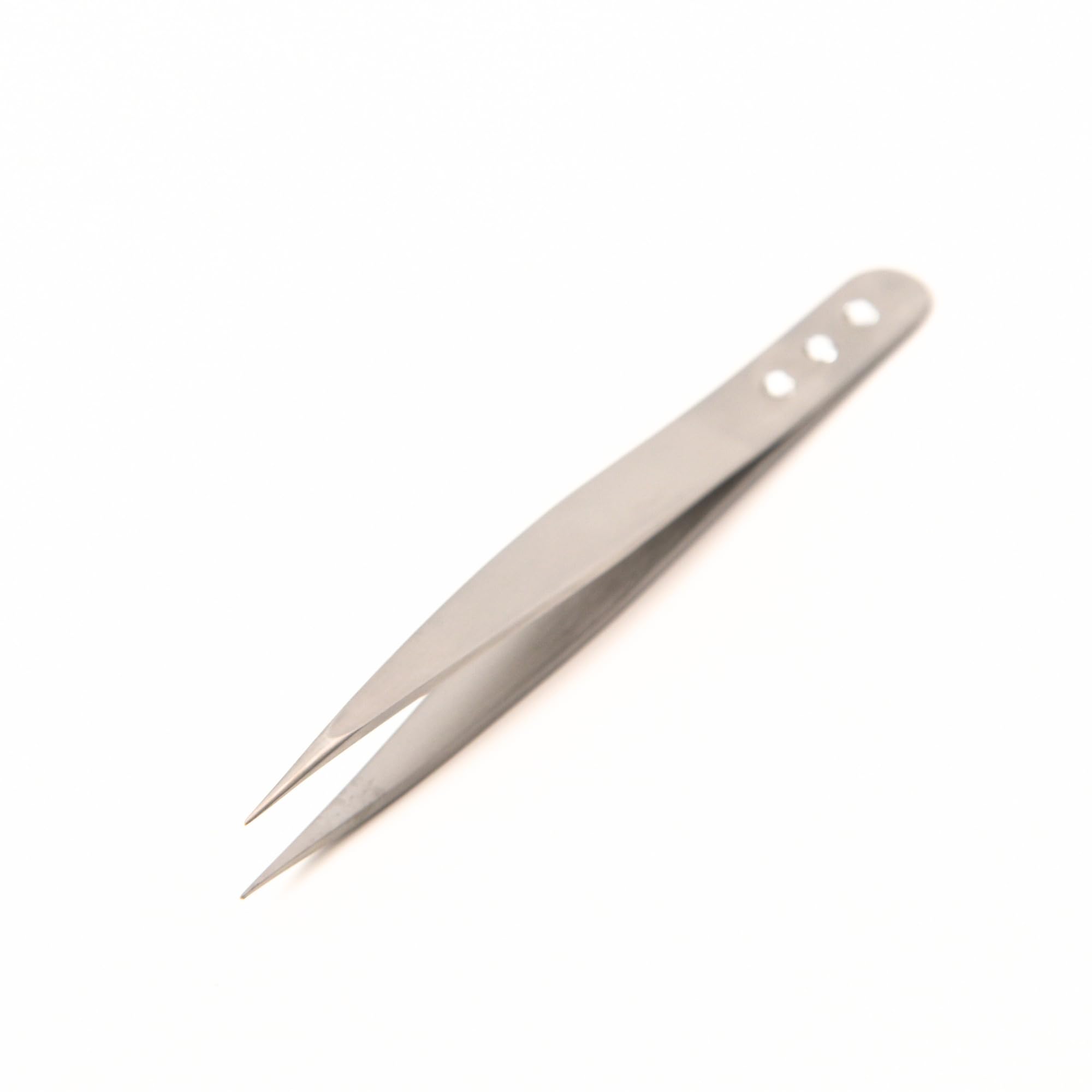 Step Zero Tweezers Pointed Tip with Crystals | Eyebrow Tweezers | Tweezers for Ingrown Hair Removal | Tweezers for Women | Pointed Tweezers for Men | BRAND: (Champagne Silver)