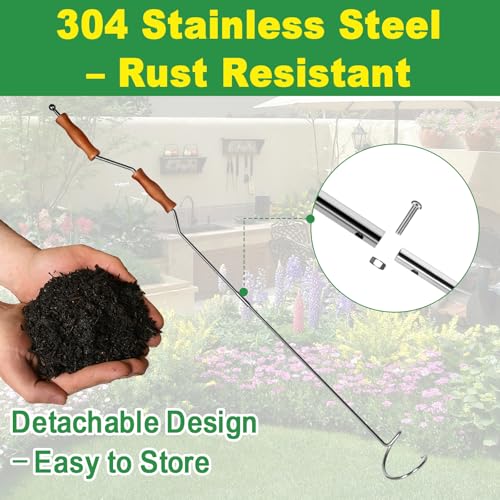 Stainless Steel Compost Aerator Tool